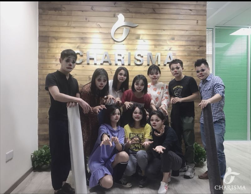 威海畅锐衬布“万圣节”员工各显神通